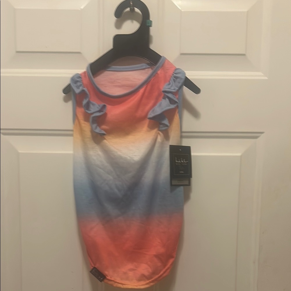 Dog Tie-Dye Tank Top Shirt Large NWT
